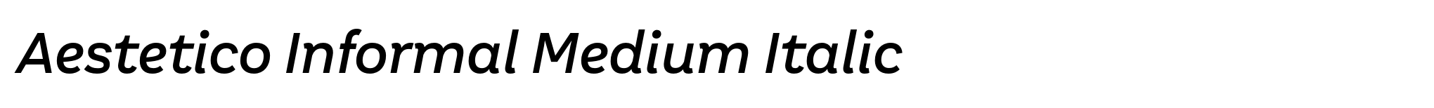 Aestetico Informal Medium Italic image